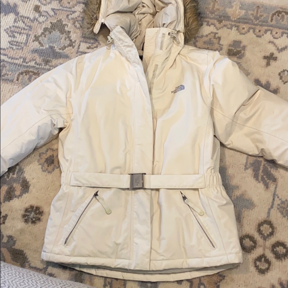 The North Face White/Ivory Down Jacket
